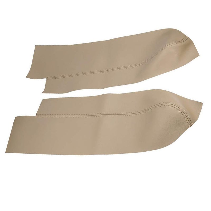 DSkoiph Front Door Panels Armrest Cover Leather Left & Right for Honda Cr-V CRV 2007-2012 Leather Part Only (Beige) - Image 5